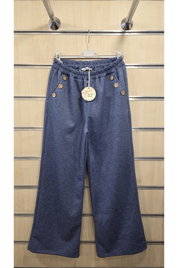 بنطلون مودال بتفاصيل أزرار - 1