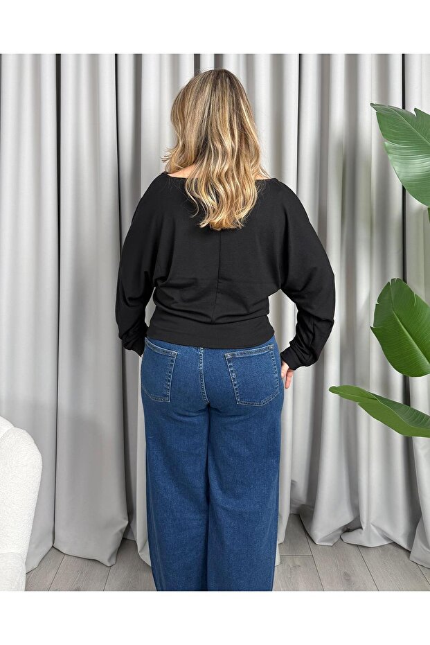 Silvia Basic Blouse Black - 3
