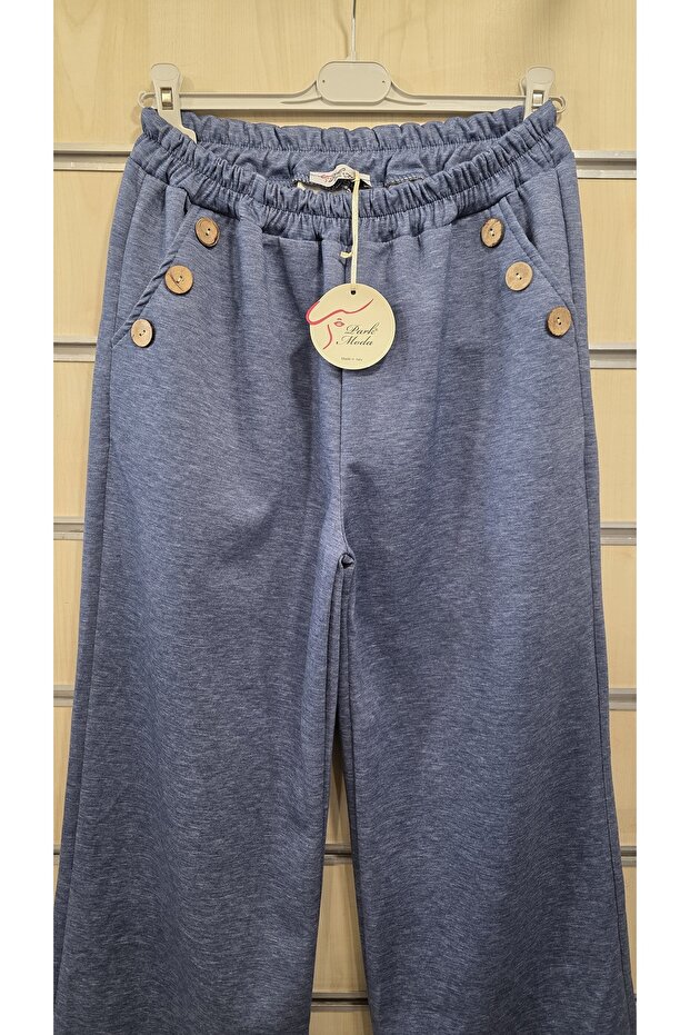 بنطلون مودال بتفاصيل أزرار - 2