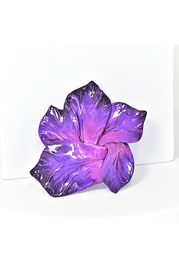 Broșă Iris lucrata manual - 3