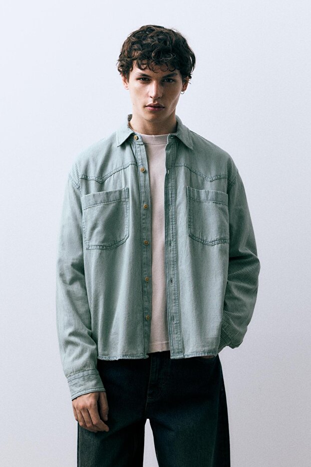 Kovboy çizgili gömlek - 2