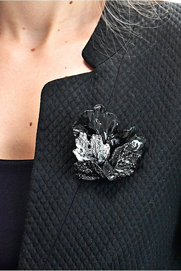 Handmade Iris brooch - 3