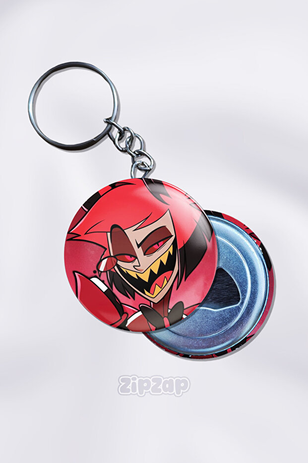 Hazbin Hotel Alastor Anime Animation Bag Ornament Keychain Charm (1 Pcs)