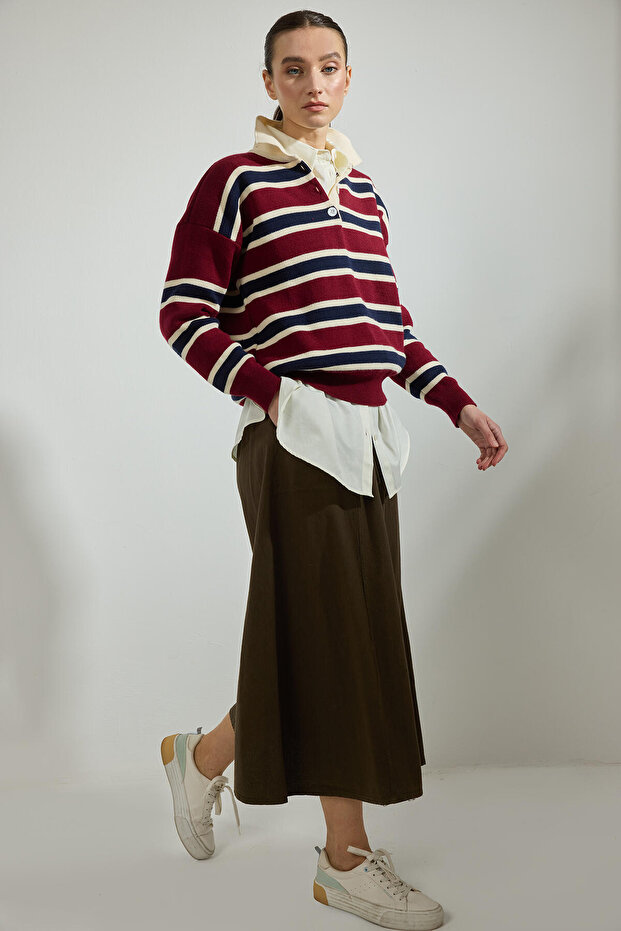 ELASTİK BEL CEPLİ ETEK - 2