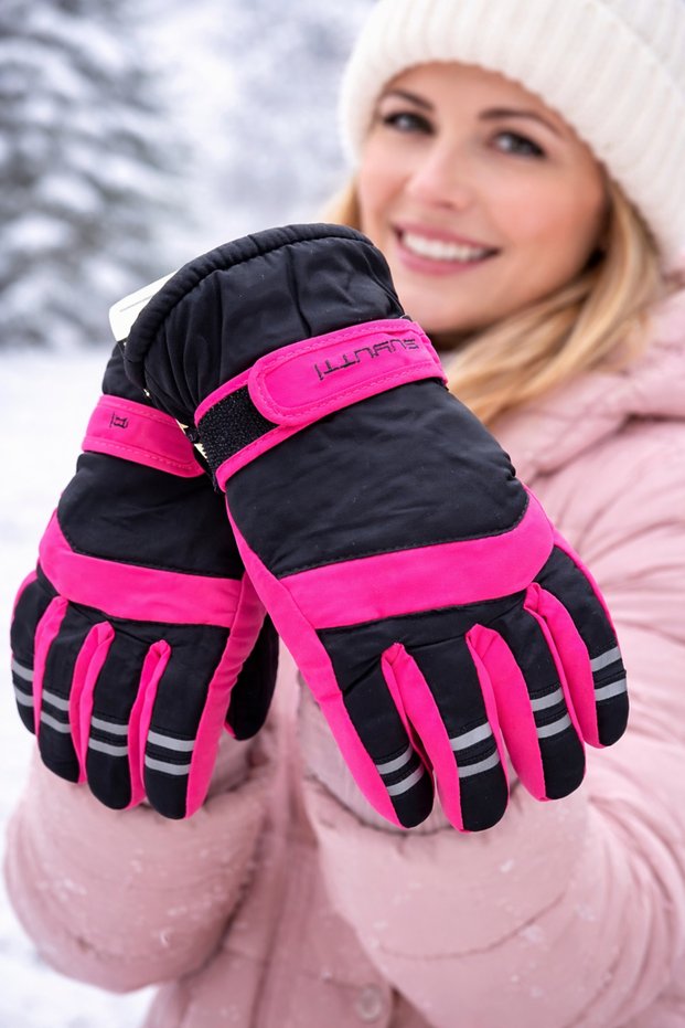 Women's Suyutti Adult Wind Waterproof Snow Ski Gloves Double Fleece Lined Suitable for 12-18 Years Old