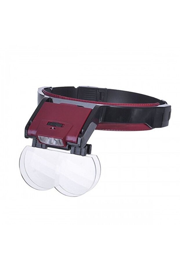 Lens Mounted 4 Lens LED Lamp Hat Type Magnifier