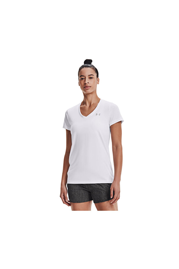 Tech SSV Solid Kadın T-Shirt - Beyaz - 3