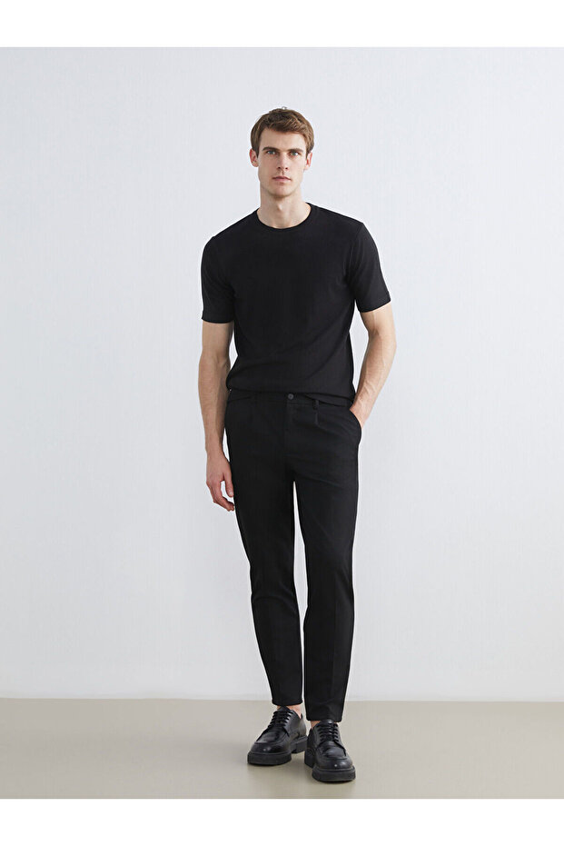 Mg trend'en black standard mold men's pants