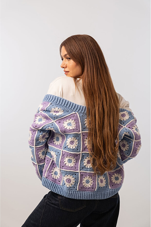 Retro Flower Ceket - 3