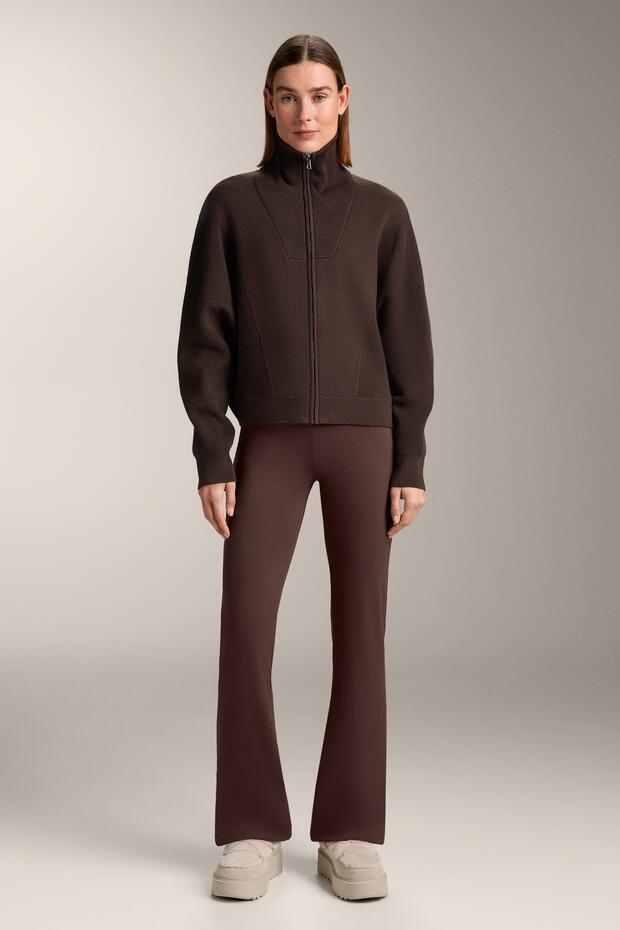 جاكيت محبوك بياقة مضلعة - 2