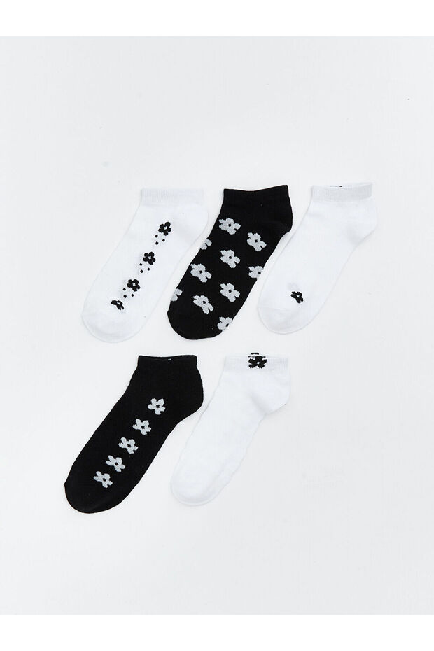 Nevavm Floral Women's Booties Socks 5-Pack