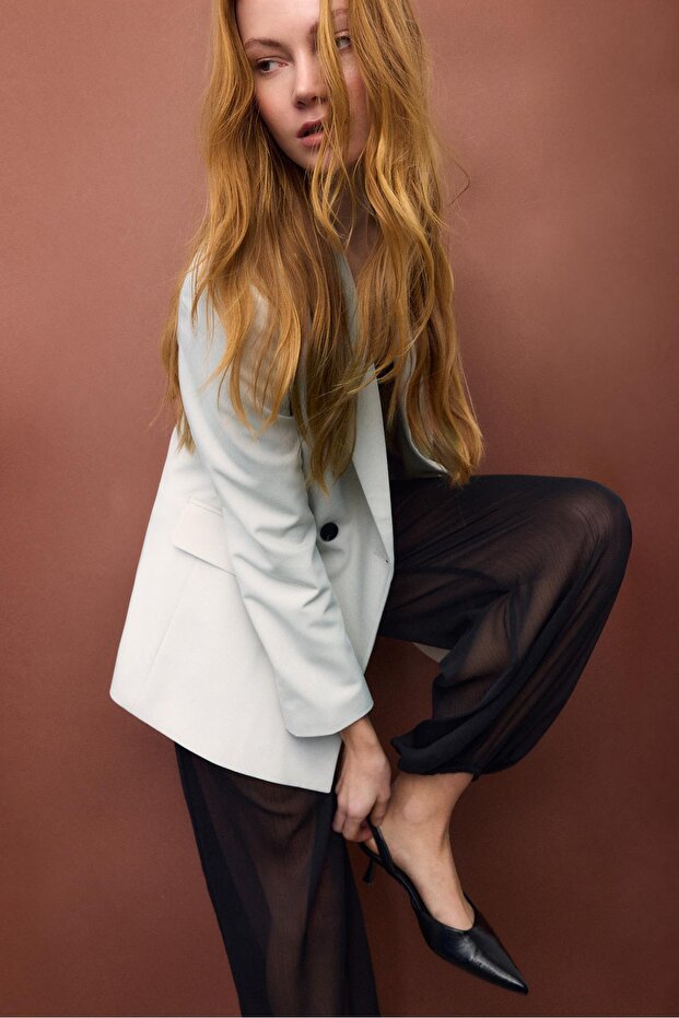 Vücuda oturan blazer - 4