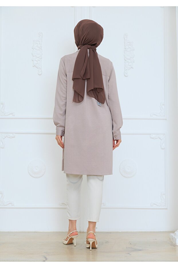 OVERSİZE KADIN TESETTÜR TUNİK - 6