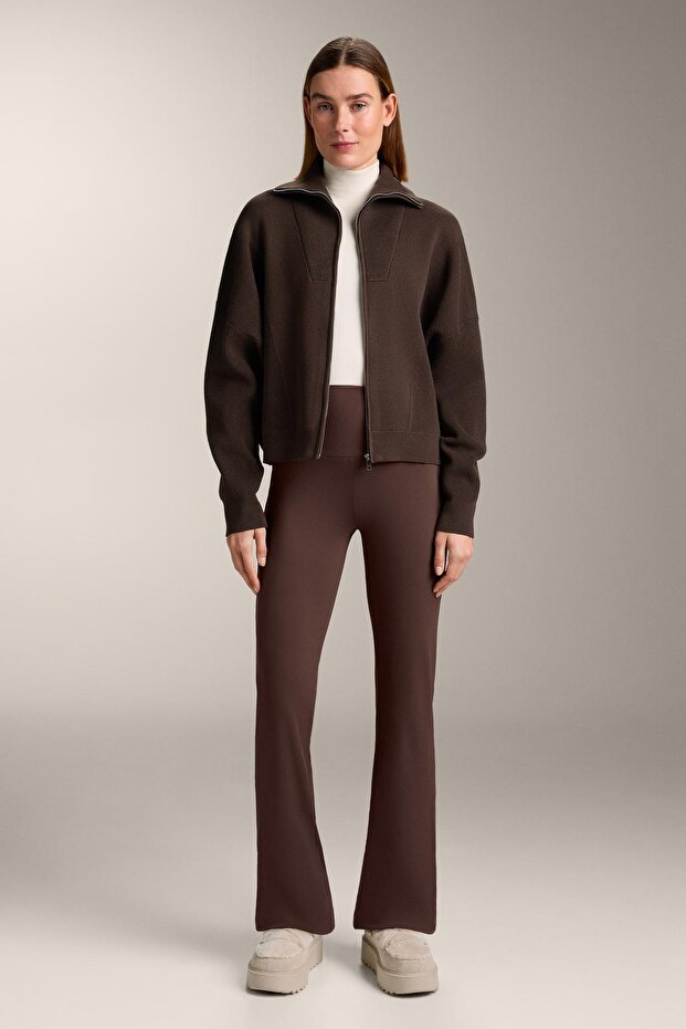 جاكيت محبوك بياقة مضلعة - 5