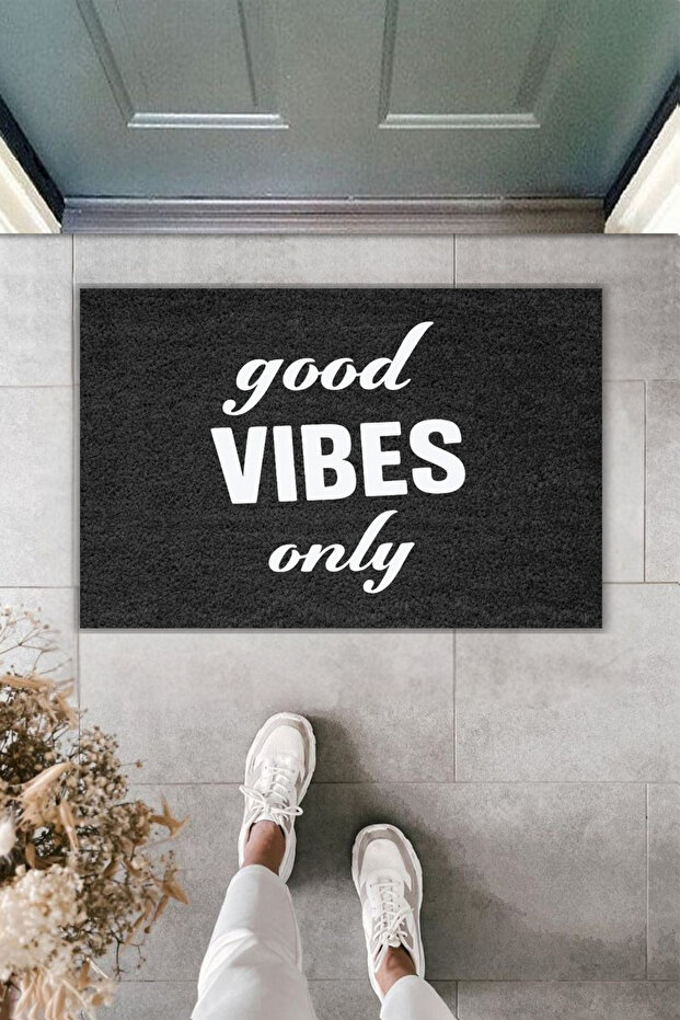 Modern Digital Printing - Good Vibes Only - Door Mat