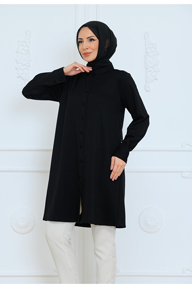 OVERSİZE KADIN TESETTÜR TUNİK - 5