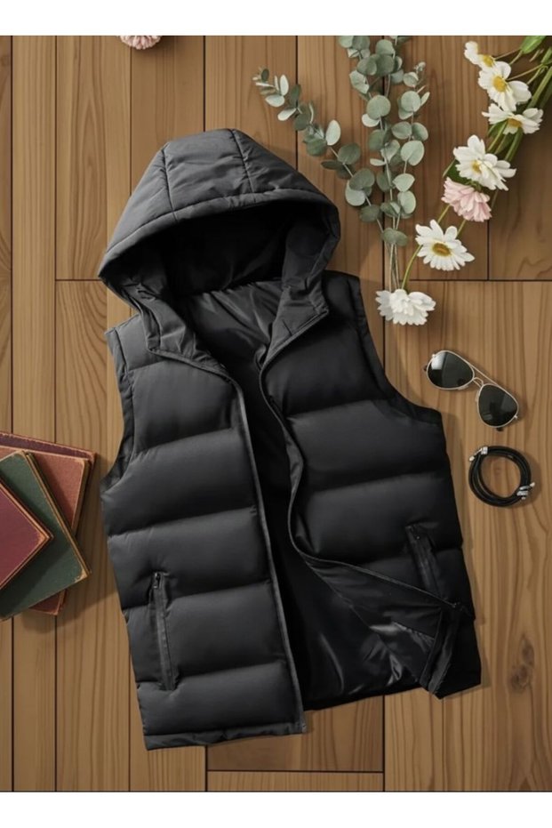 New Season Waterproof Hooded Puffer Vest