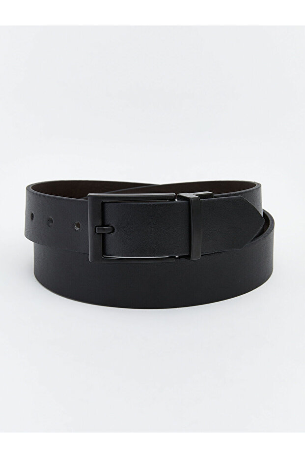 Nevavm Reversible Leather-Look Men's Belt with a Difference