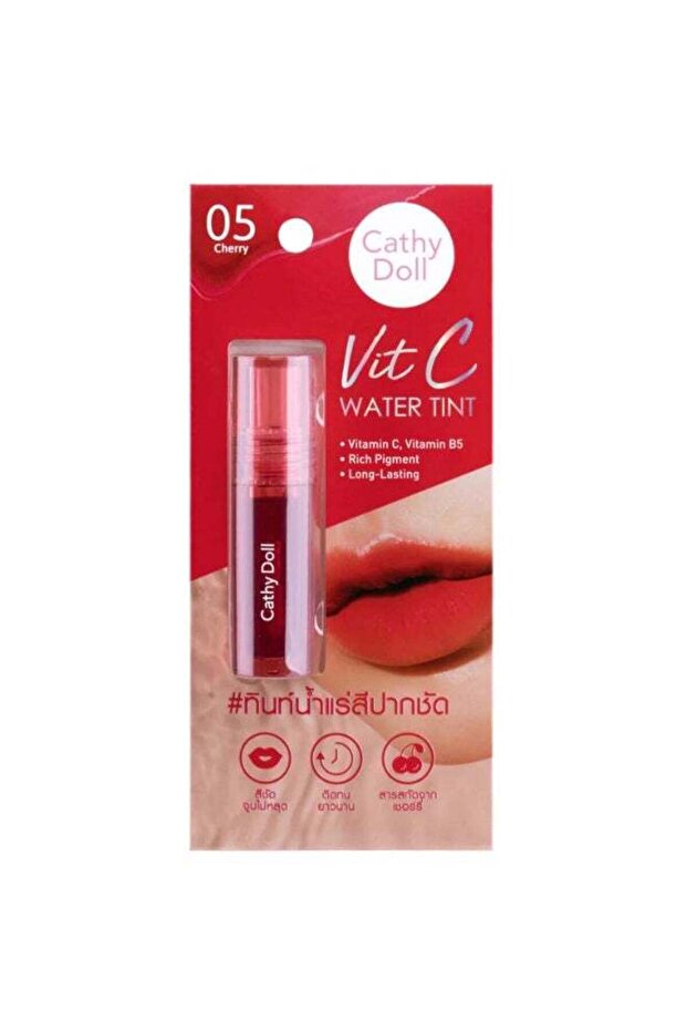 Vit C Lip Tint – Long Lasting Water Tint with Vitamin C & B5 – #5 Shades