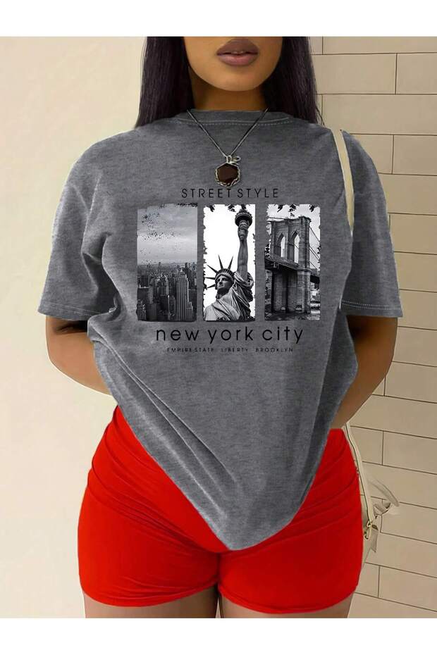 New York Picture Printed T-Shirt