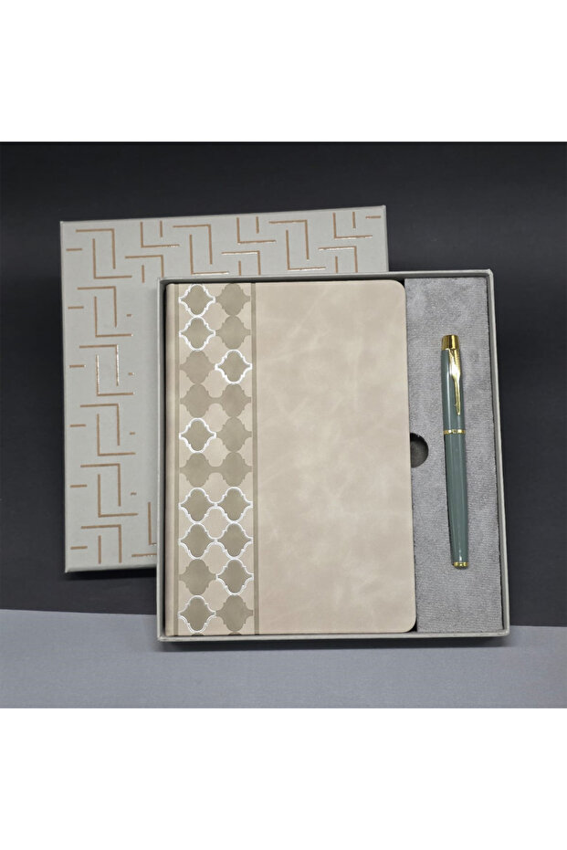 Leather Notebook and Pen Set