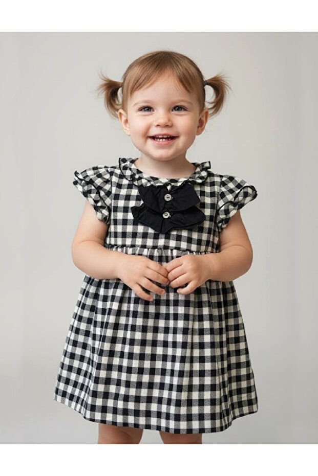 Rochie, Negru/crem - 1