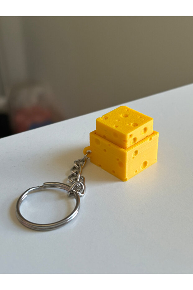 Cheese Clicker Keychain Clicking Stress Keychain Bag Charm
