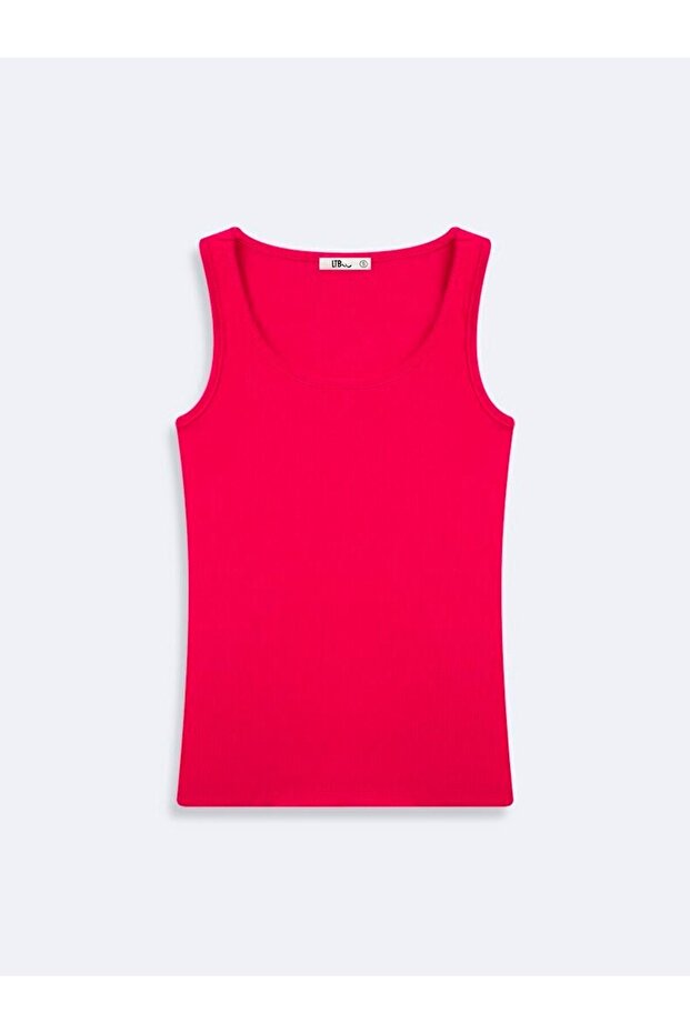 Kolsuz U Yaka Basic Pembe Atlet - 1