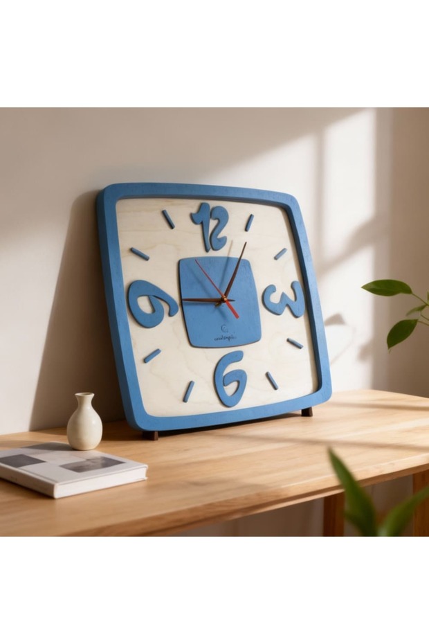 SOFT SQUARE CLOCK AHŞAP DUVAR SAATİ - 4