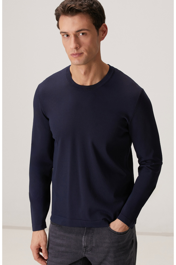 Lacivert Rayon Kazak - 2