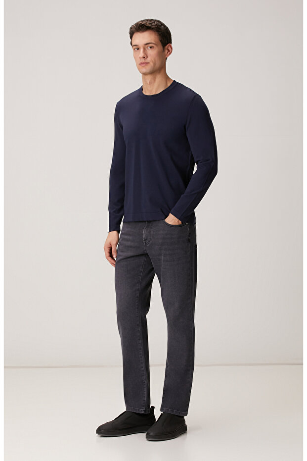 Lacivert Rayon Kazak - 3