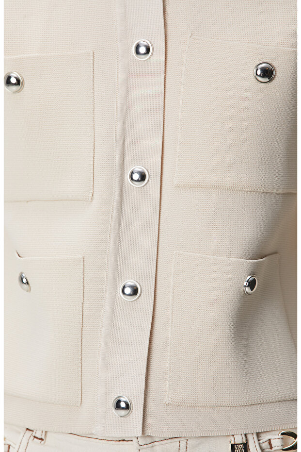 Taş Triko Ceket - 6