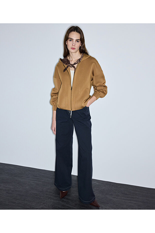 Fular efektli sweatshirt - 2