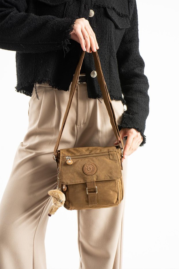 Ultra Light Waterproof Crossbody Shoulder Bag Tan Model: (571-6S)