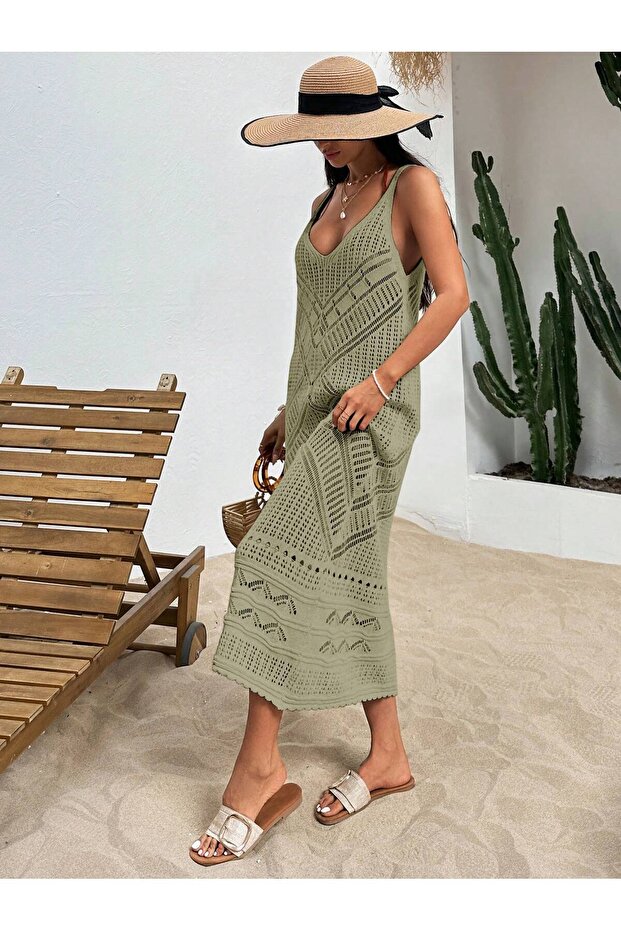 Φόρεμα παραλίας διάτρητο - 4