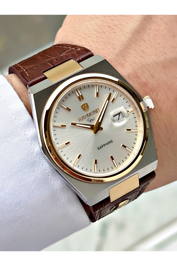 Men's Wristwatch with Calendar Sapphire Glass Steel Case G633061Mr