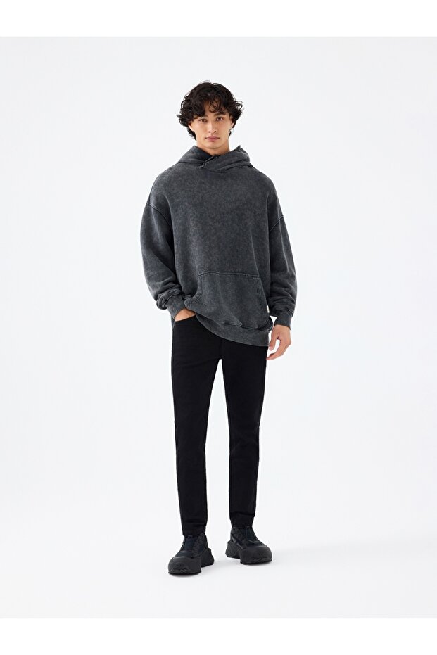 Мъжки дънки Justin Skinny Fit, черни, LF2034724 - 1