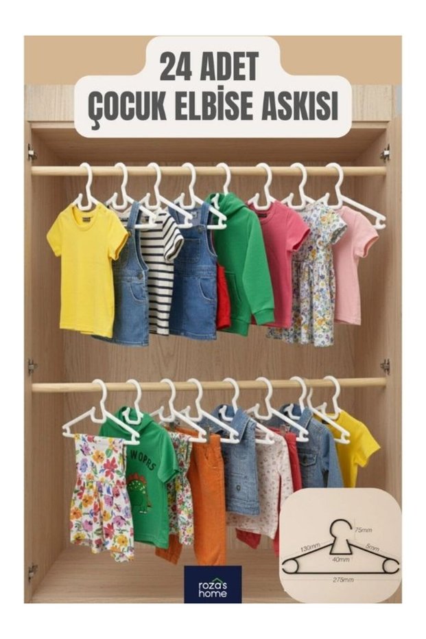 24-Piece Children's Hangers Baby Clothes Hangers Lily Hangers