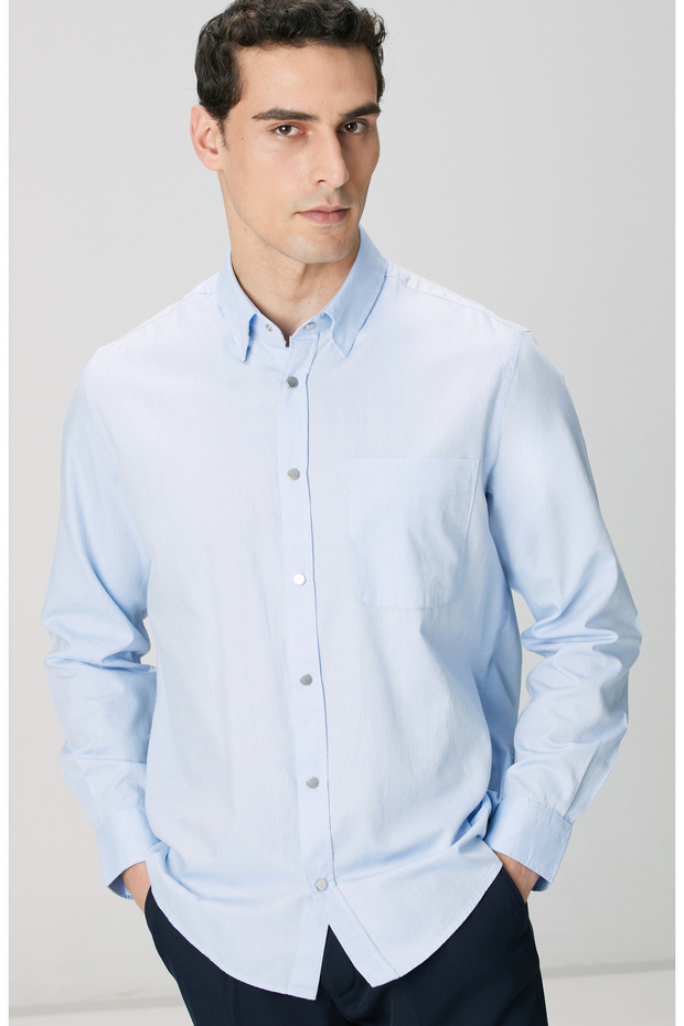 Mavi Oxford Gömlek - 2