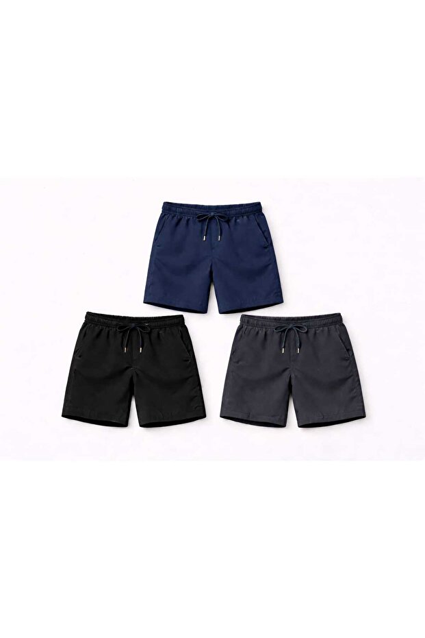 Men's 3-Pack Sports Shorts - Training Shorts with Pockets