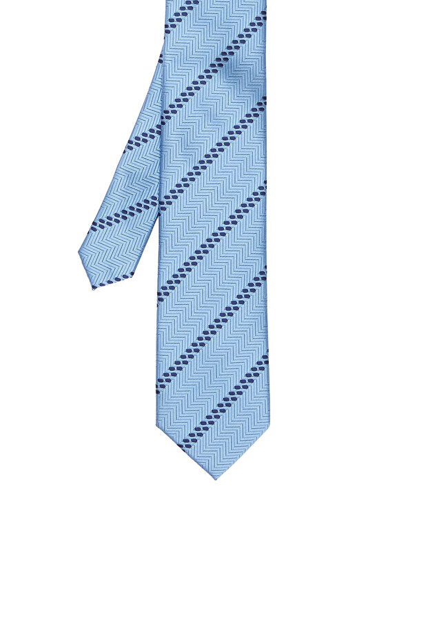 Mavi Çizgili Kravat - 1