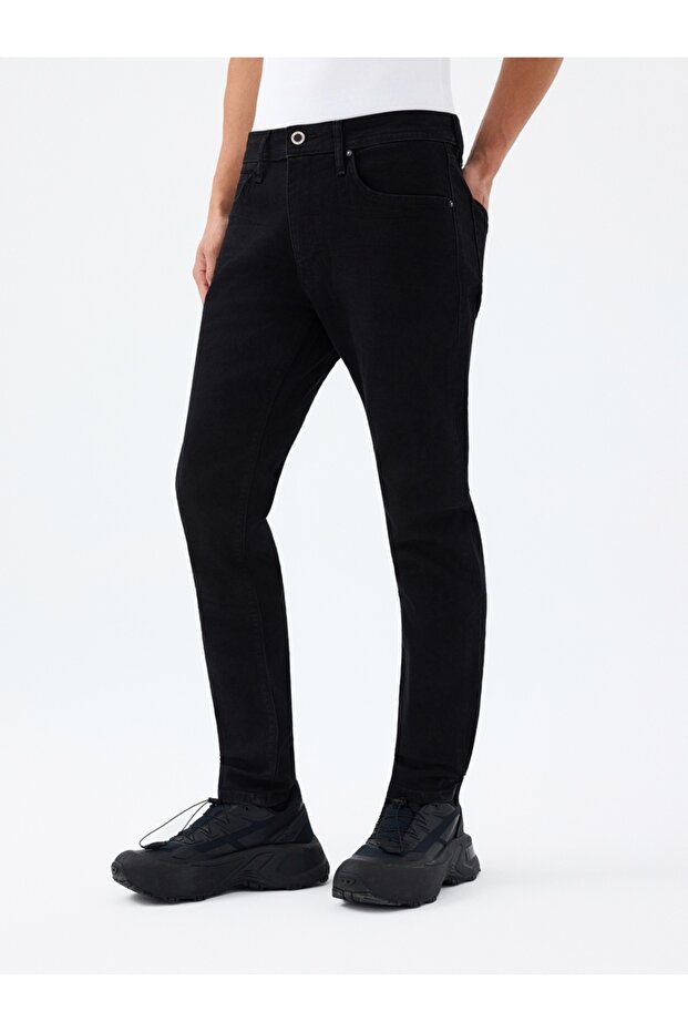 Мъжки дънки Justin Skinny Fit, черни, LF2034724 - 2