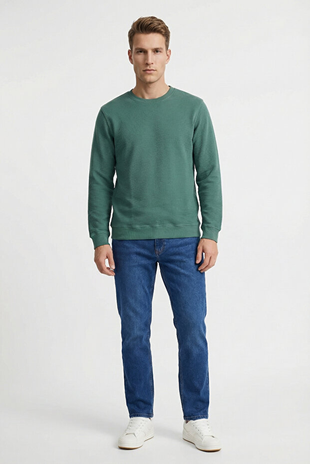 Erkek Basic Sweatshırt - 4