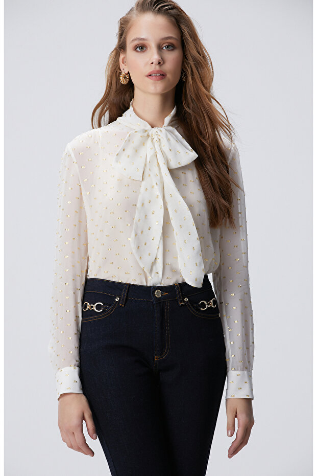 Kırık Beyaz Bluz - 3