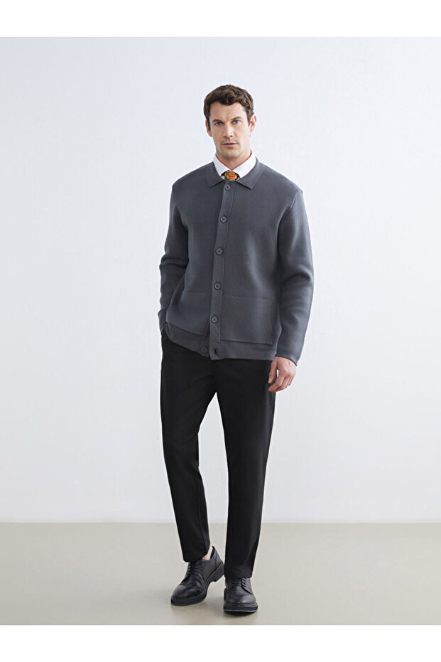 Mg trenden black standard fit men's trousers