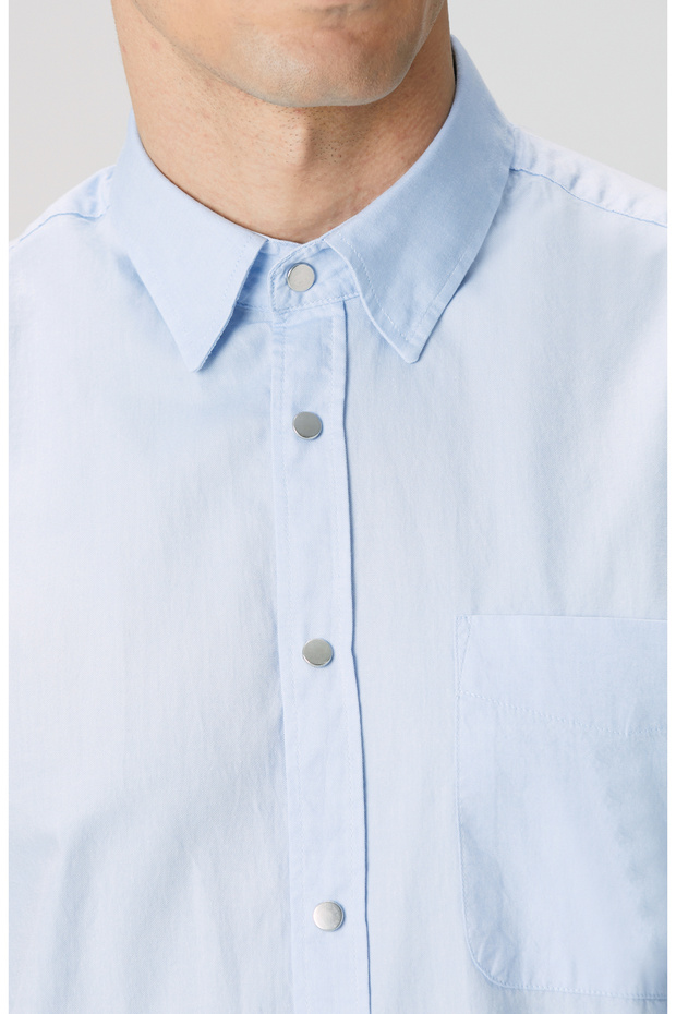 Mavi Oxford Gömlek - 6
