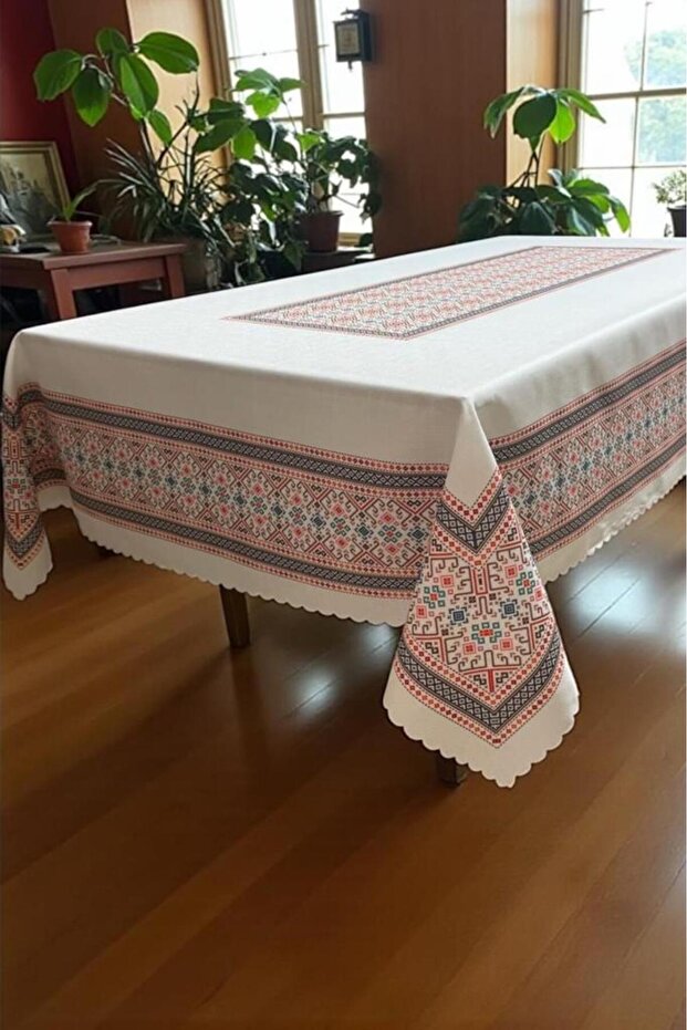 مفرش طاولة ديسينا بدون خياطة 150×150 سم