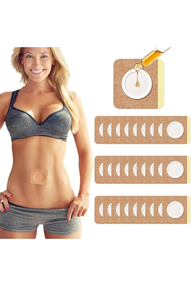 36-Piece Disposable Self-Adhesive Pad, Castor Oil Packaging for Abdomen Use