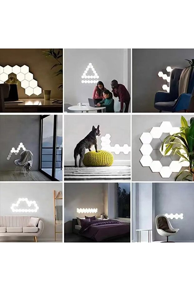 Bluetooth-enabled hexagonal lamp, smart LED night light with Bluetooth app remote control - 7