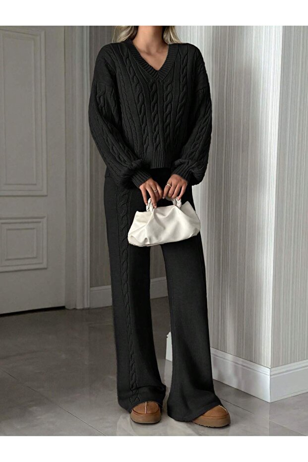 SAÇ ÖRGÜ TRİKO TAKIM - 5